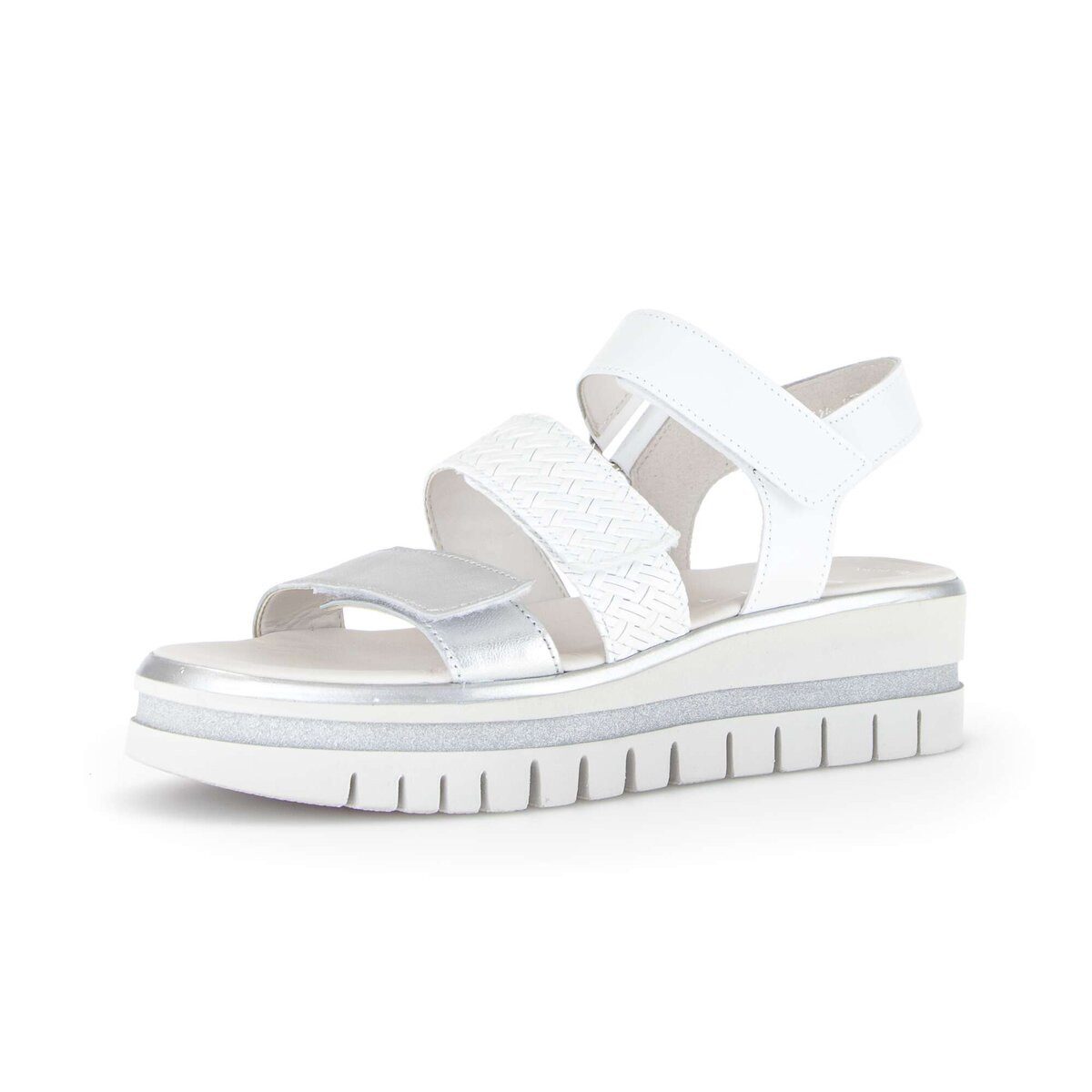 Gabor Plateau Sandale Materialmix Leder Plateausandaletten