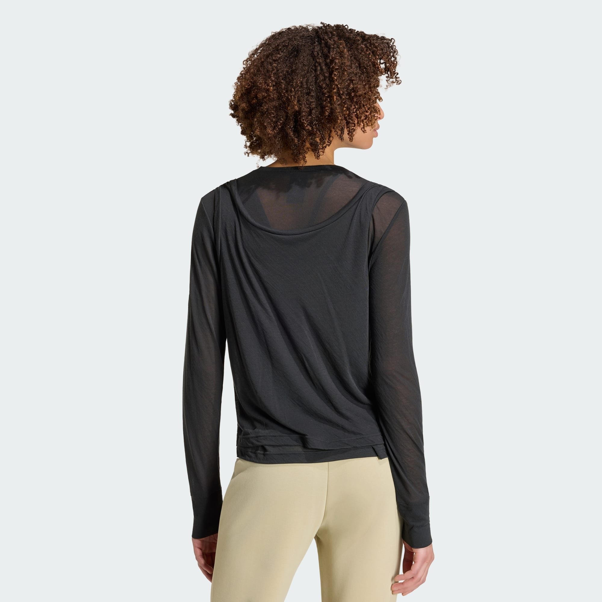 adidas Sportswear Trainingstop SOFT LUX LONGSLEEVE, TRANSPARENT (1-tlg)