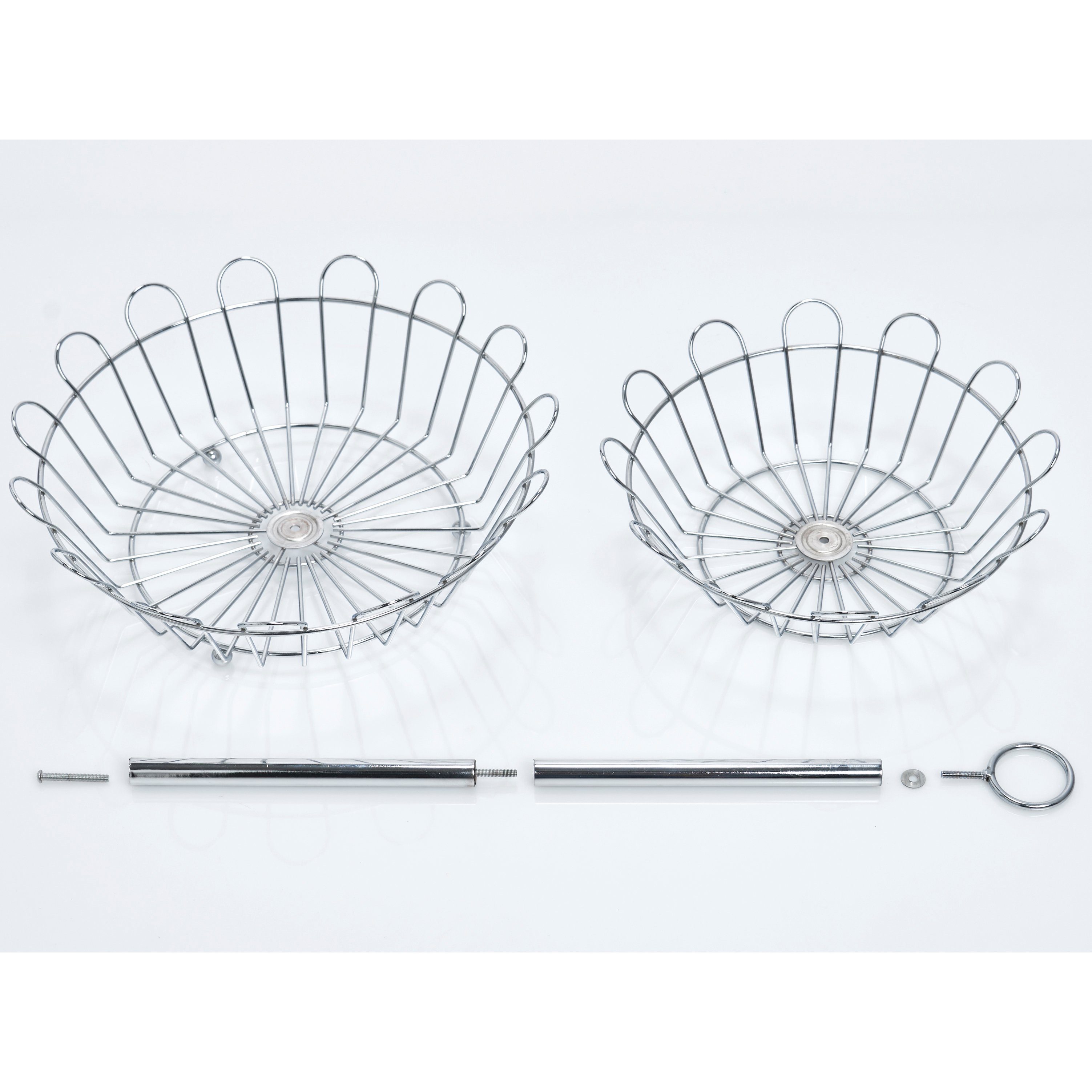 Zeller Present Küchenorganizer-Set Obst-Etagere, 2-lagig, Metall verchromt, günstig online kaufen