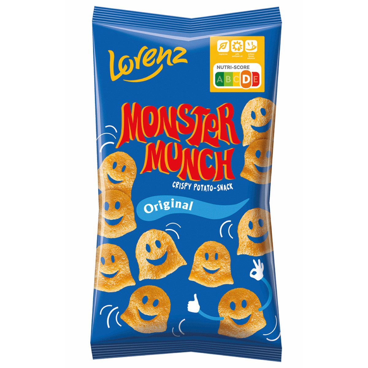 LORENZ Knabberei, Lorenz Monster Munch Original Kartoffelsnack mit feiner Würzung 75g