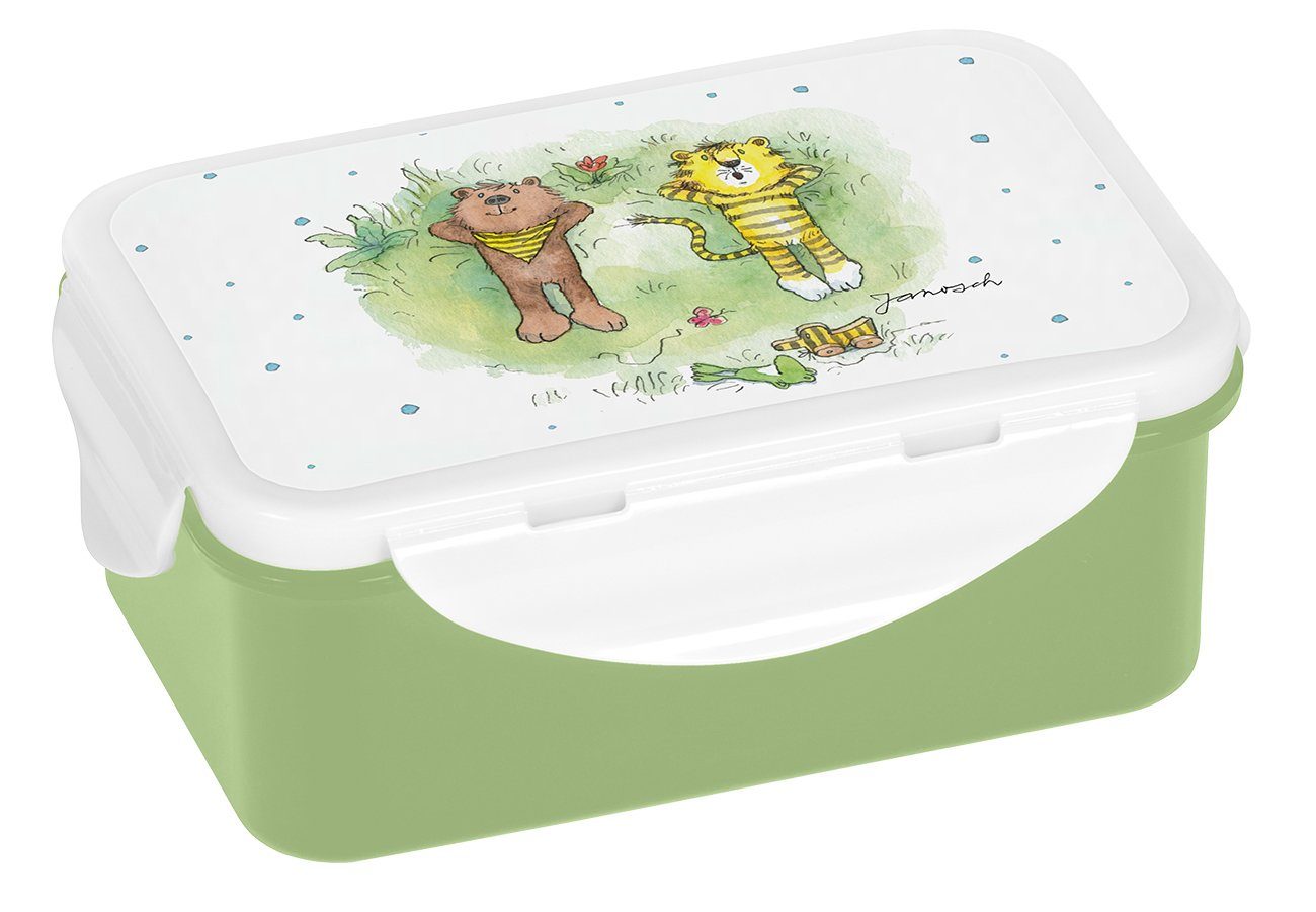 Geda Labels GmbH Lunchbox Janosch kids, PP, (1-tlg), Hellgrün, 650ml, spülmaschinengeeignet