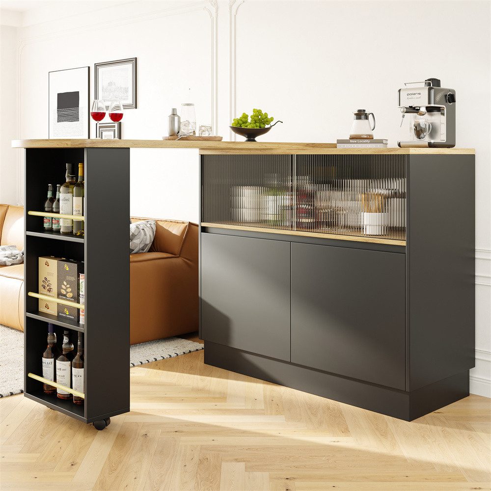 OKWISH Bartisch Moderner drehbarer Ess (360° günstig online kaufen