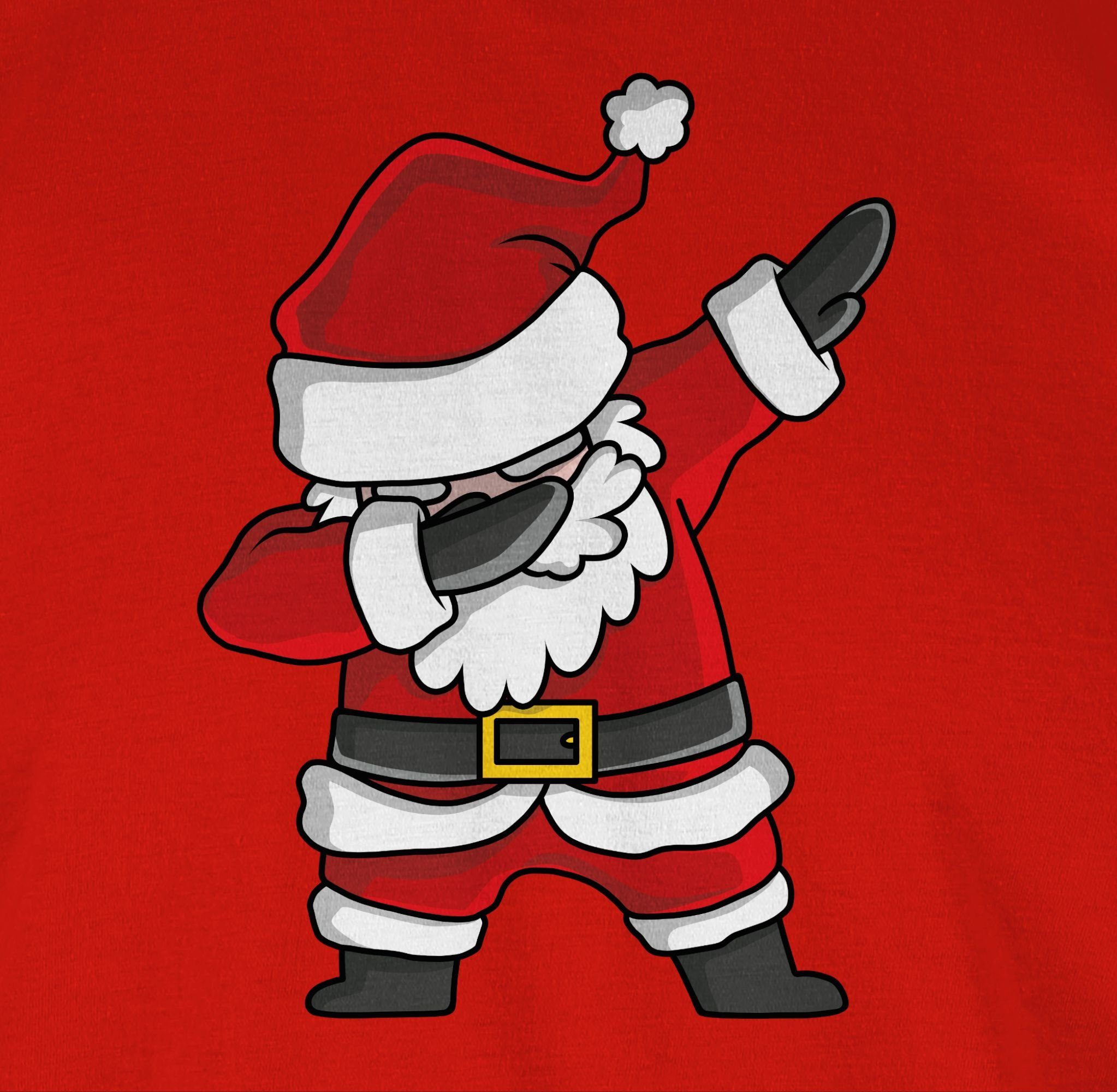 Kleidung Rot Weihnachtsmann Weihachten 2 Dabbing T-Shirt Shirtracer