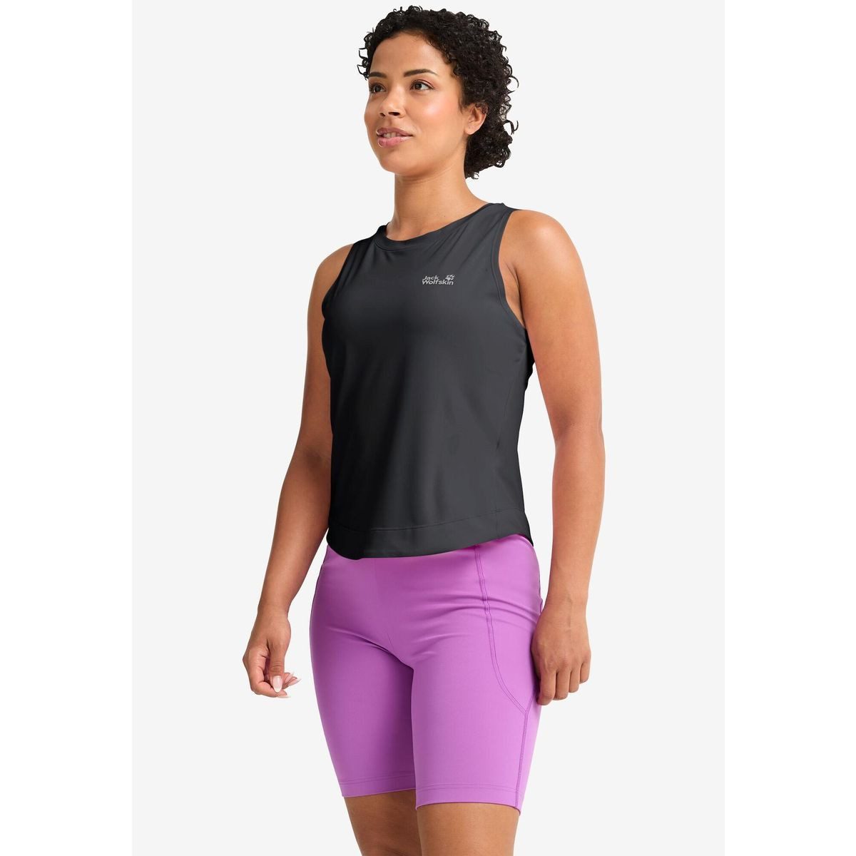 Jack Wolfskin Tanktop Litestride Tank TOP W Äußerst leichtes, schnelltrocknendes Tanktop für Damen mit optimaler