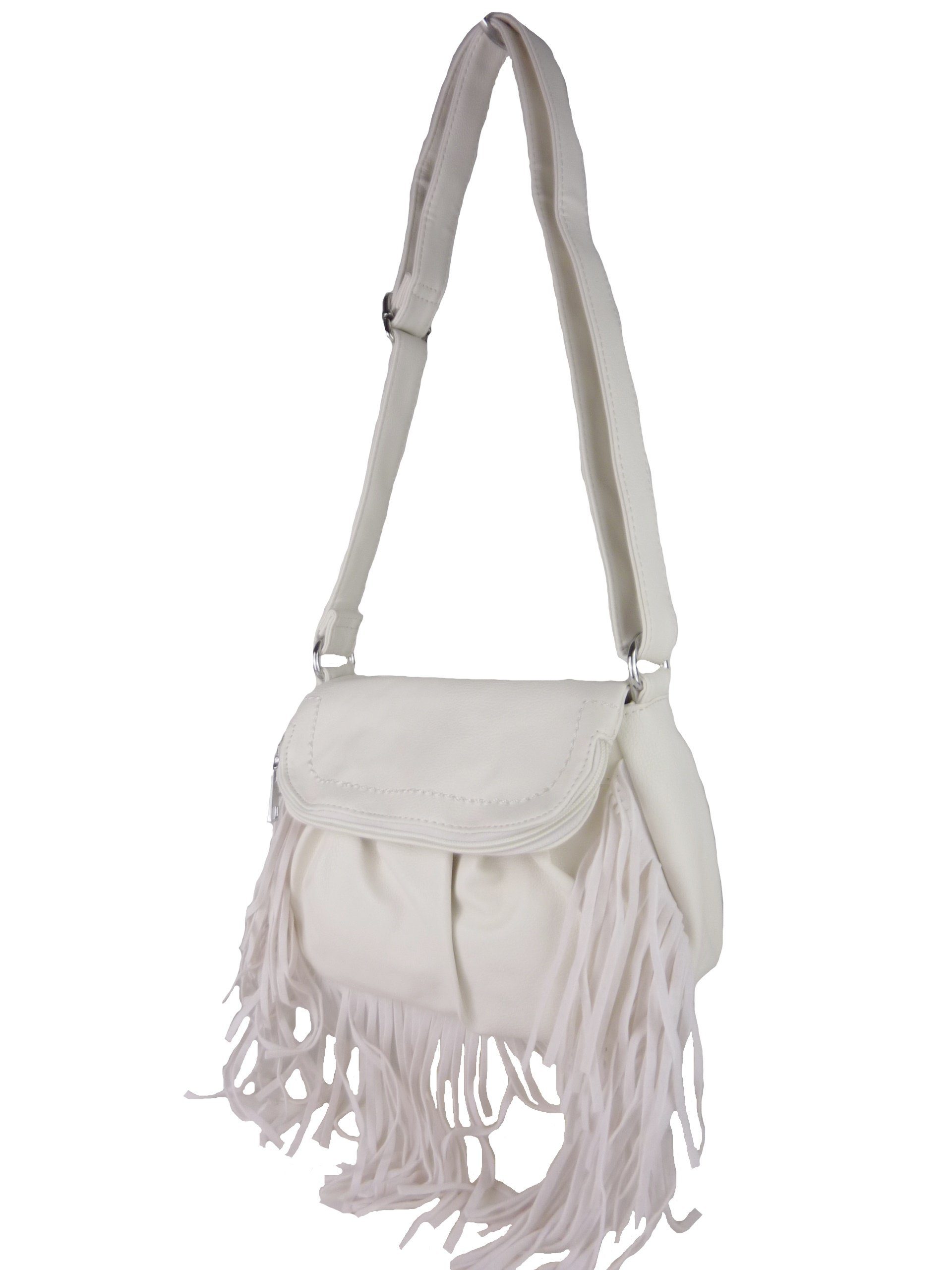 Umhängetasche kleine Tasche mit Fransen E113