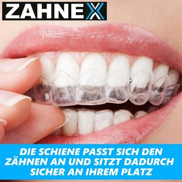 MAVURA Zahnschiene ZAHNEX Premium Aufbissschiene Knirscherschiene Beißschiene, Bruxismus Schiene [4erSet], Zahnschiene Zahn Schiene Anti knirschen Zähneknirschen