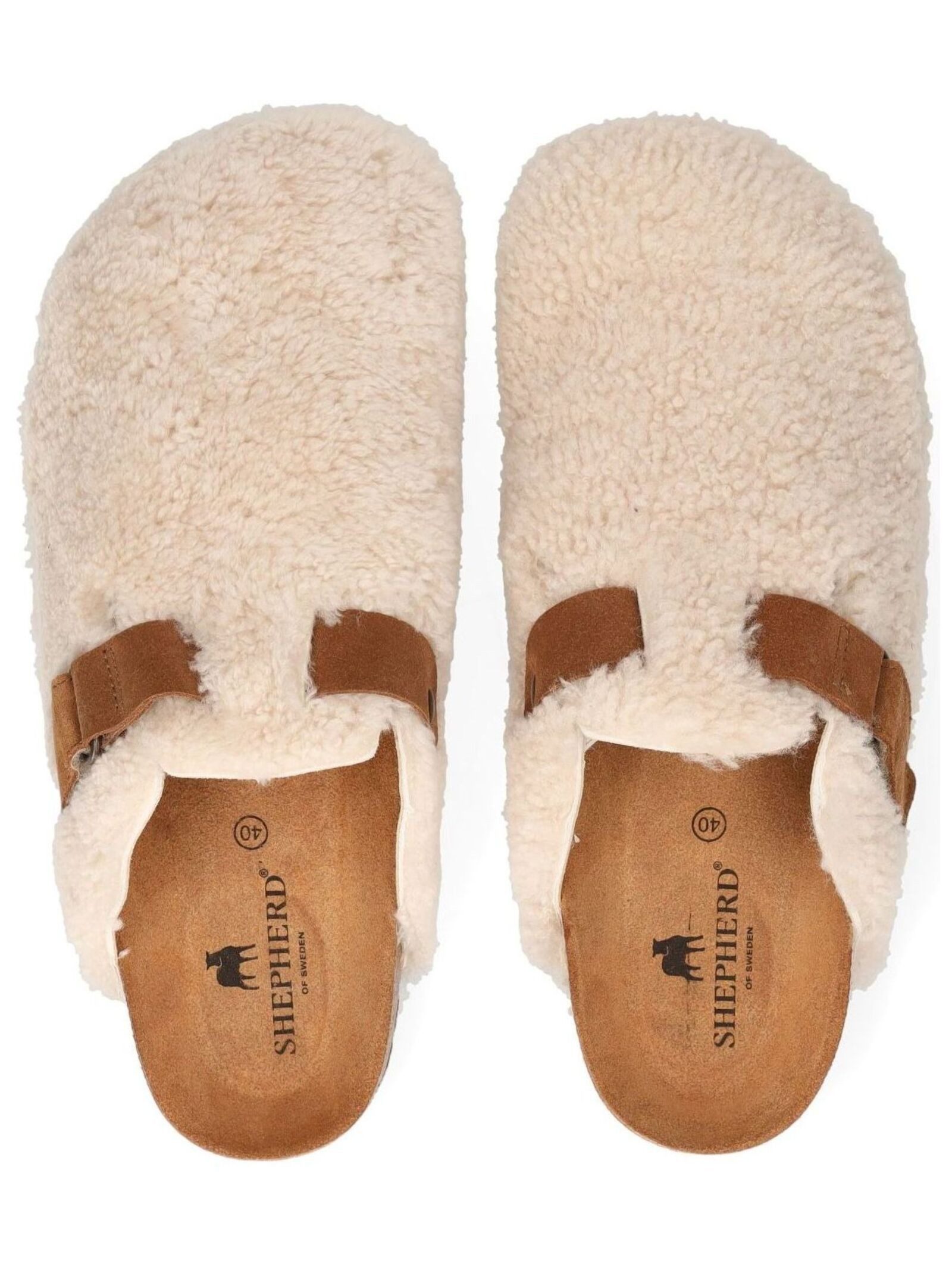 Shepherd Shepherd Pantoletten Lammfell Pantolette