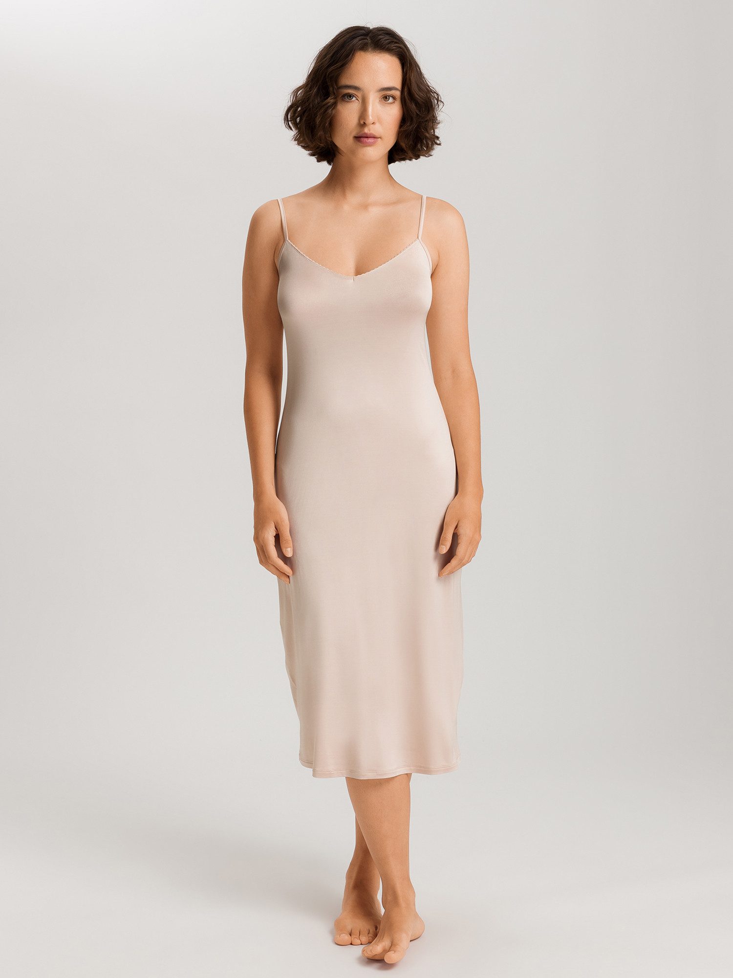 Hanro Nachthemd Satin Deluxe Nacht-hemd schlafmode sleepwear