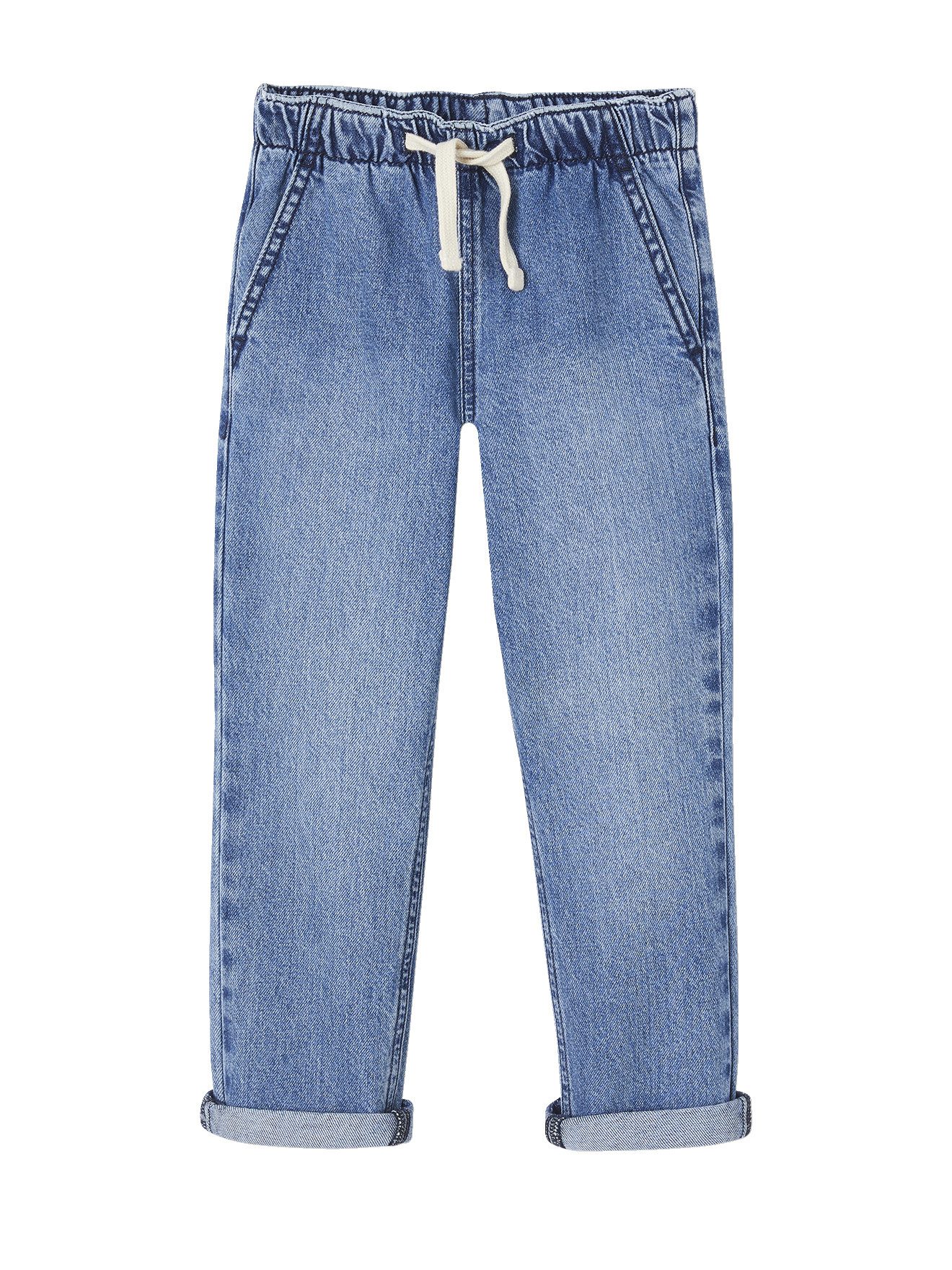 Weite Jeans Weite Jungen Jeans mit Dehnbund