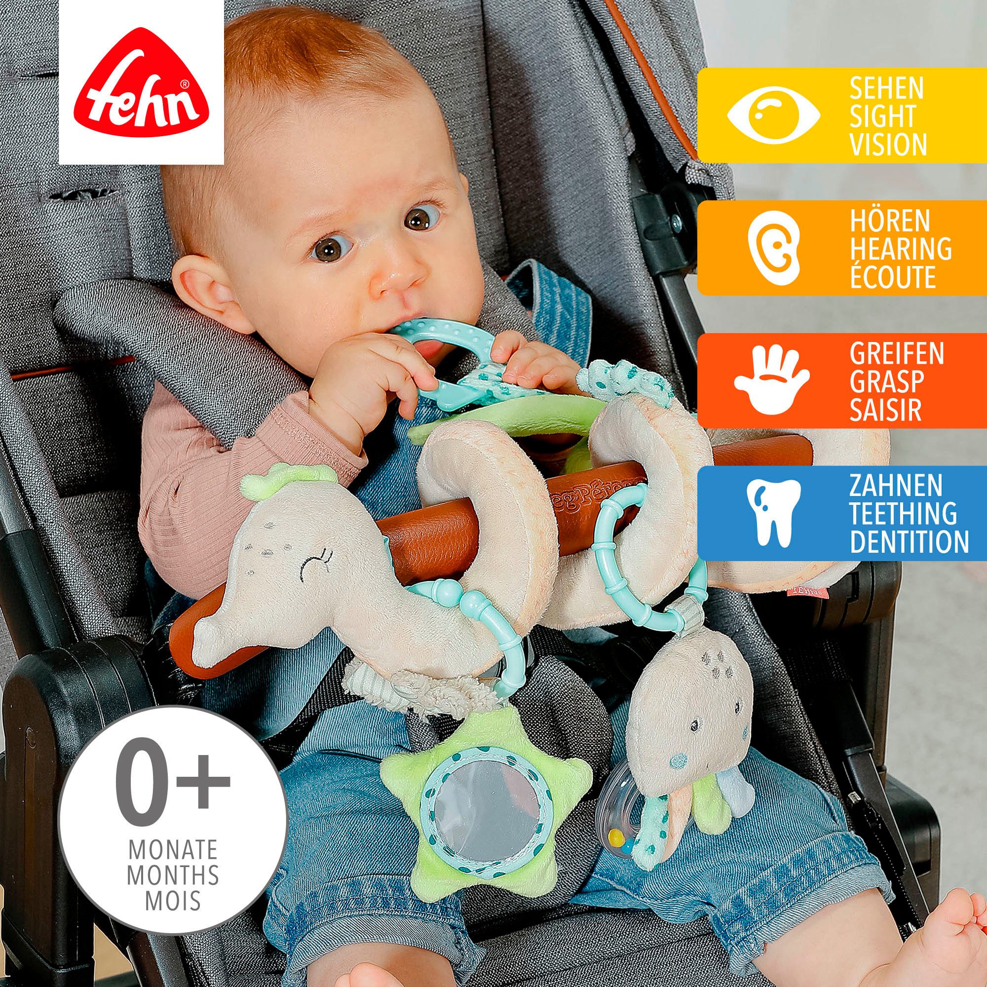 Fehn Greifspielzeug Meereskinder, Activity-Spirale Seepferd günstig online kaufen