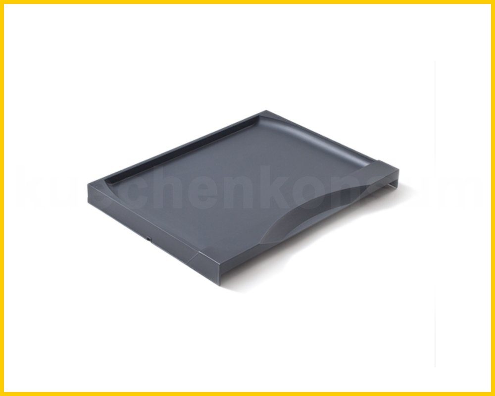 Hailo Einbaumülleimer Hailo Deckel 1039869 dunkelgrau 429 x 319 x 38 mm Kunststoff