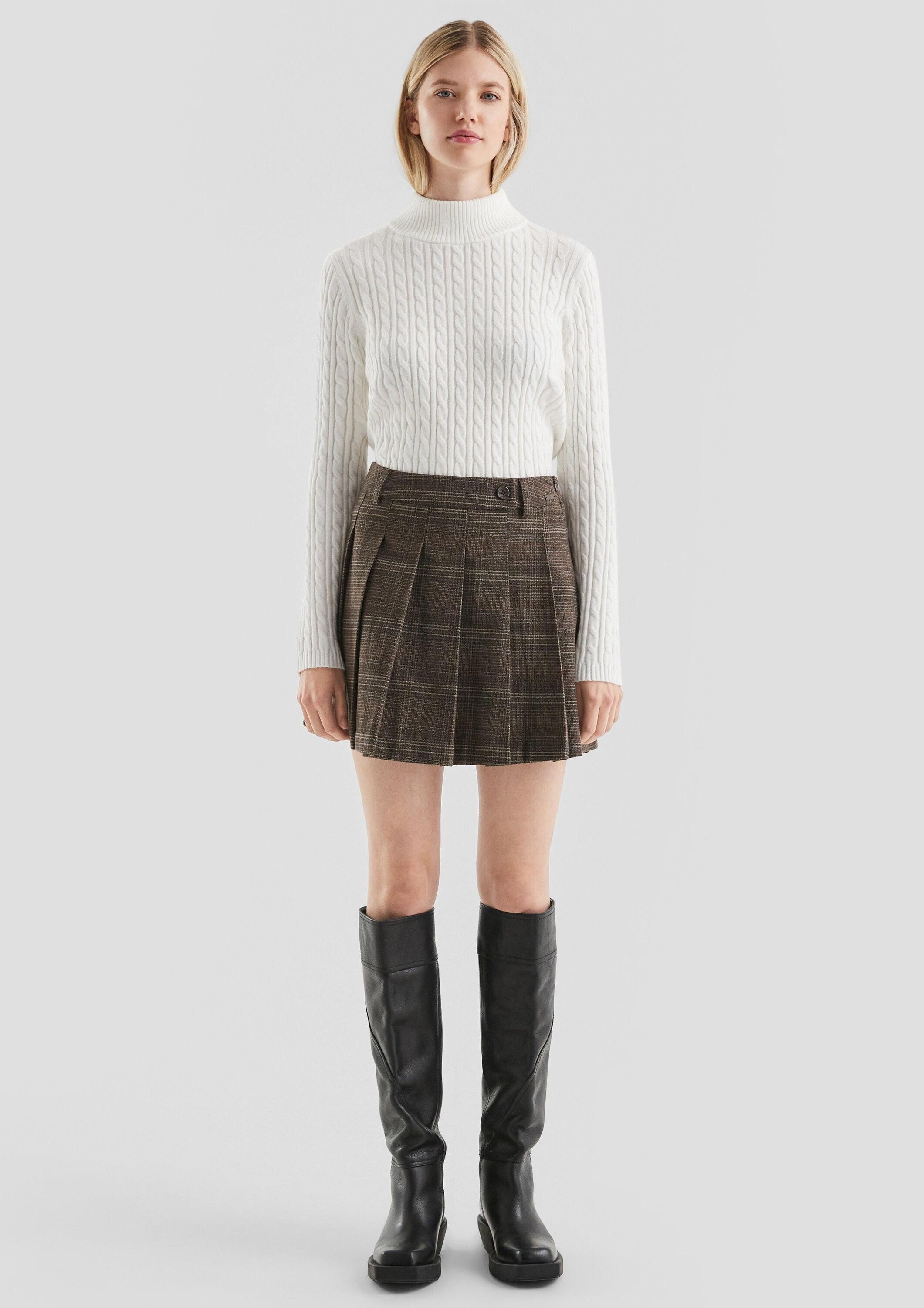 QS Minirock Rock Karierter Minirock günstig online kaufen