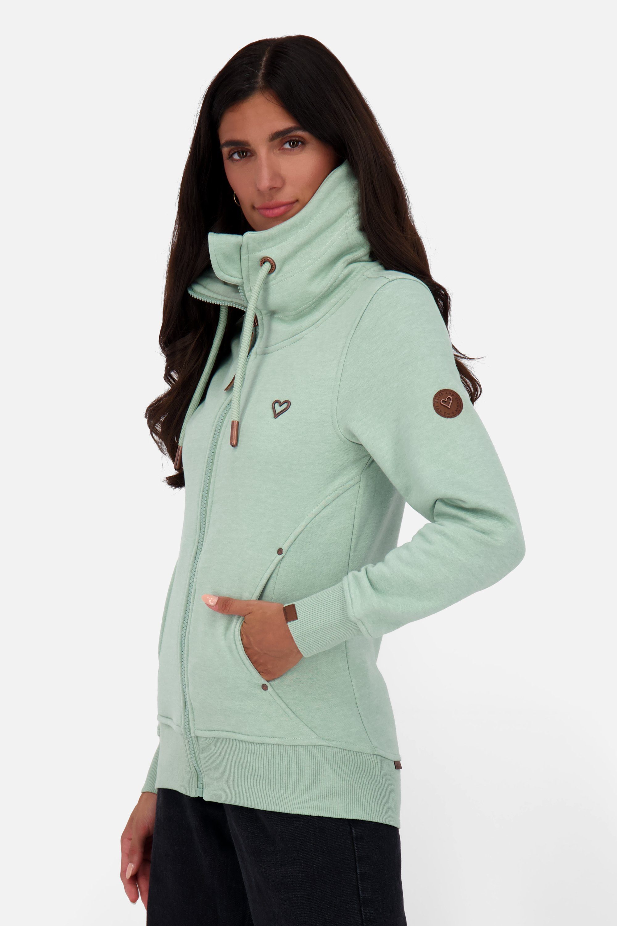 VivianAK Kickin & Alife Jacket A Sweat melange frost Damen Sweatjacke, Jacke Sweatjacke alpine