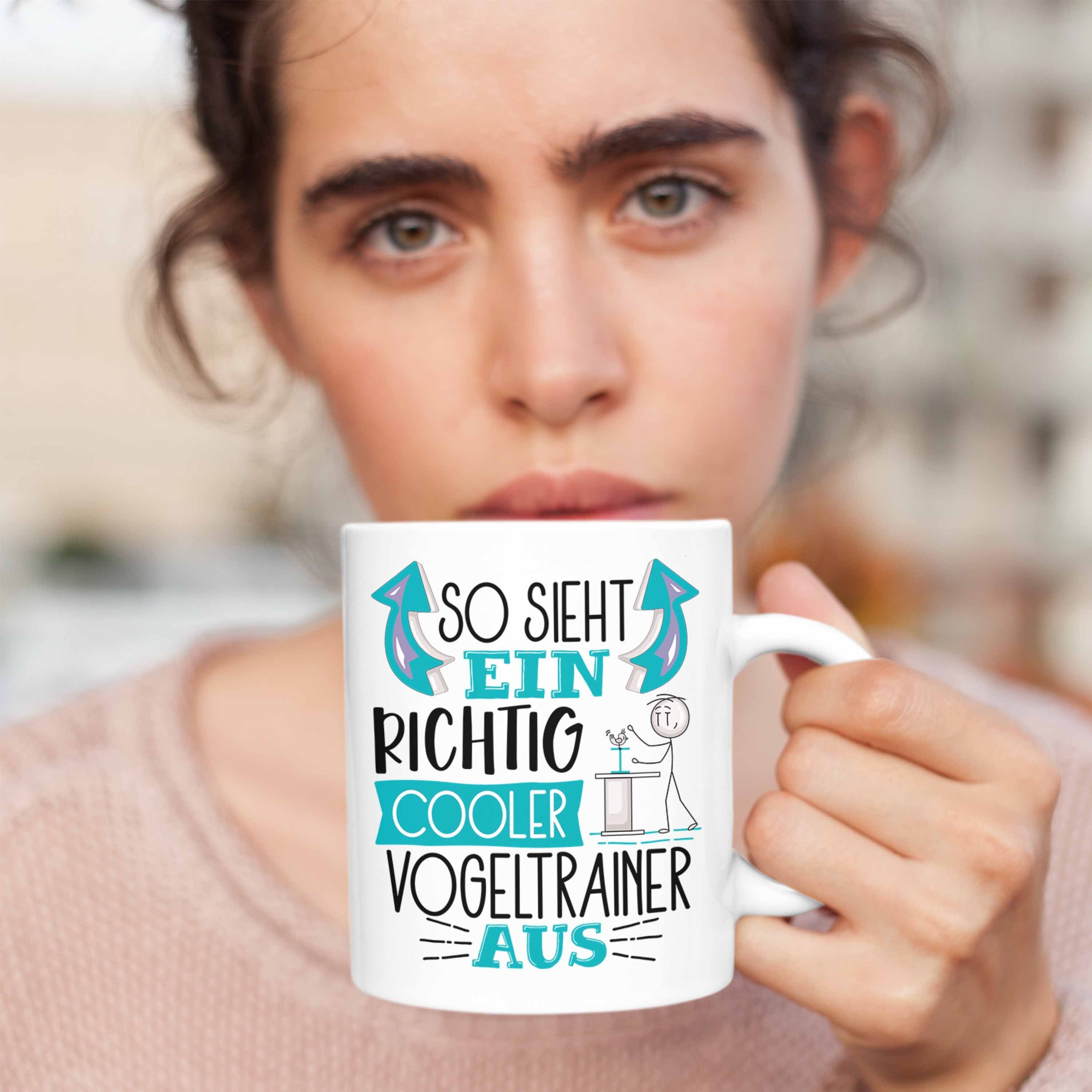 Cooler Tasse Vogeltrainer Vogeltrainer Ein So Sieht Richtig Trendation Aus Gesche Tasse Weiss