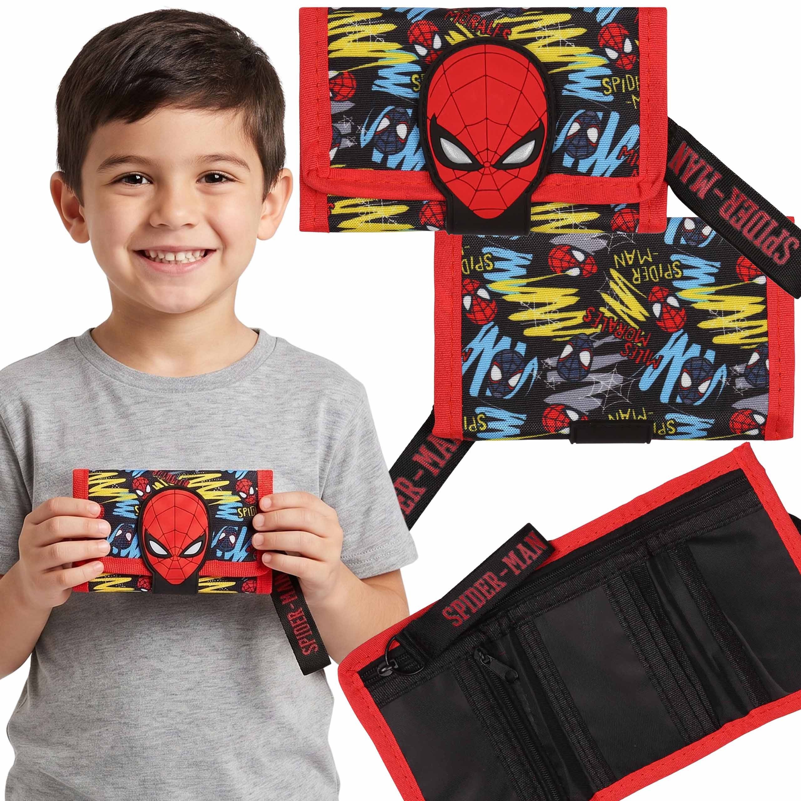 Sarcia.eu Mini Geldbörse MARVEL Spider-Man Geldbörse für Jungen mit Klettverschluss, 8 × 13 cm