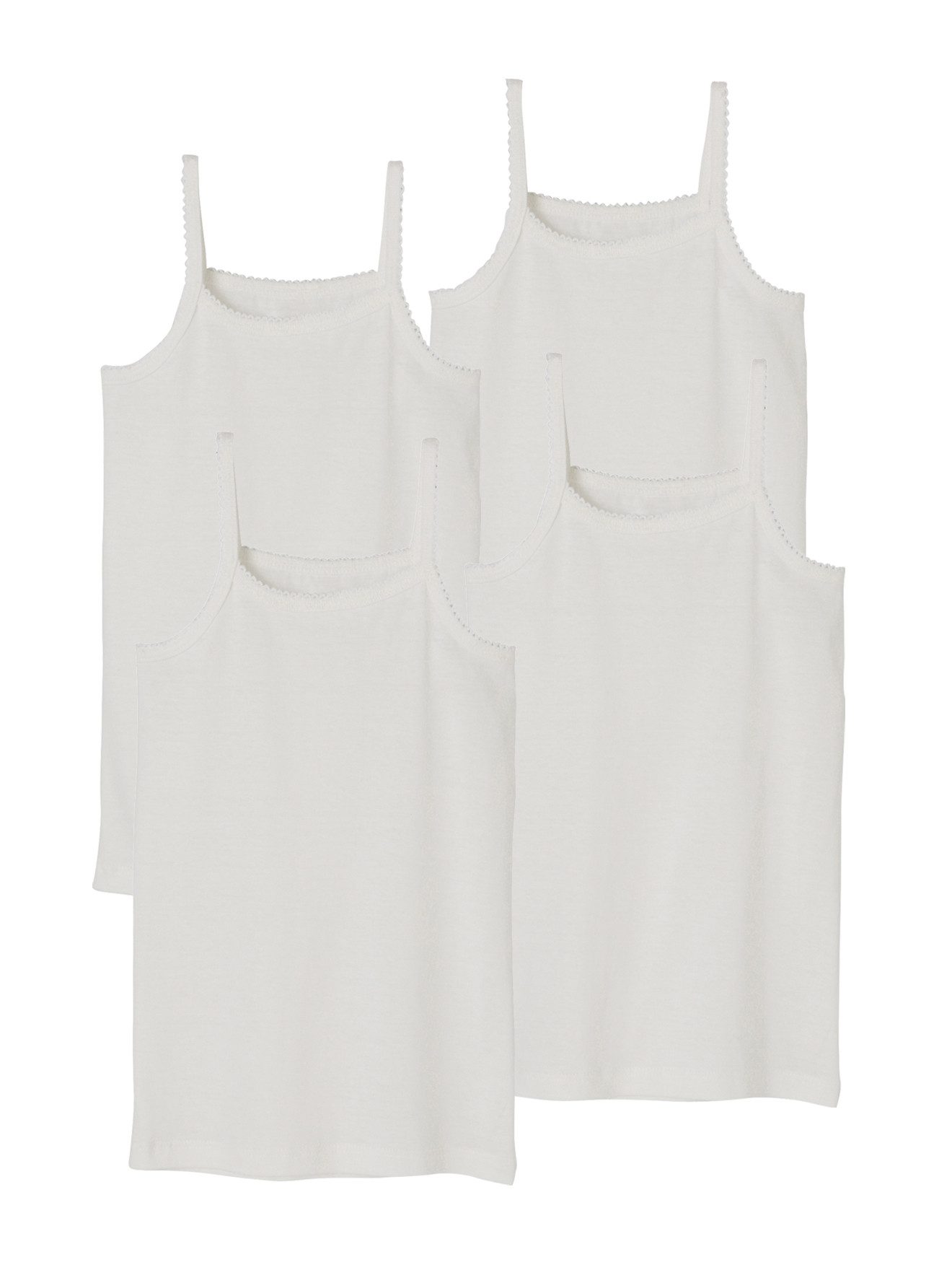 vertbaudet Unterhemd Mädchen Trägertops BASIC 4er-Pack