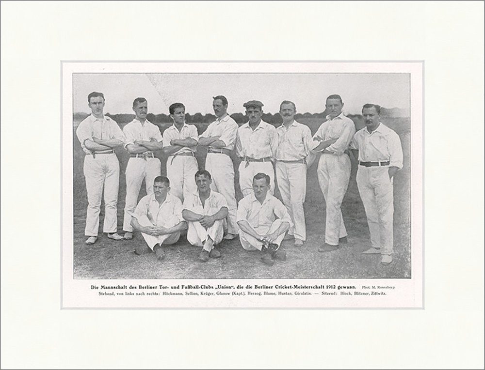 BillerAntik Kunstdruck Mannschaft d. Berliner Tor- und Fußball-Clubs Union Cricket F_Vintage, (1 St)