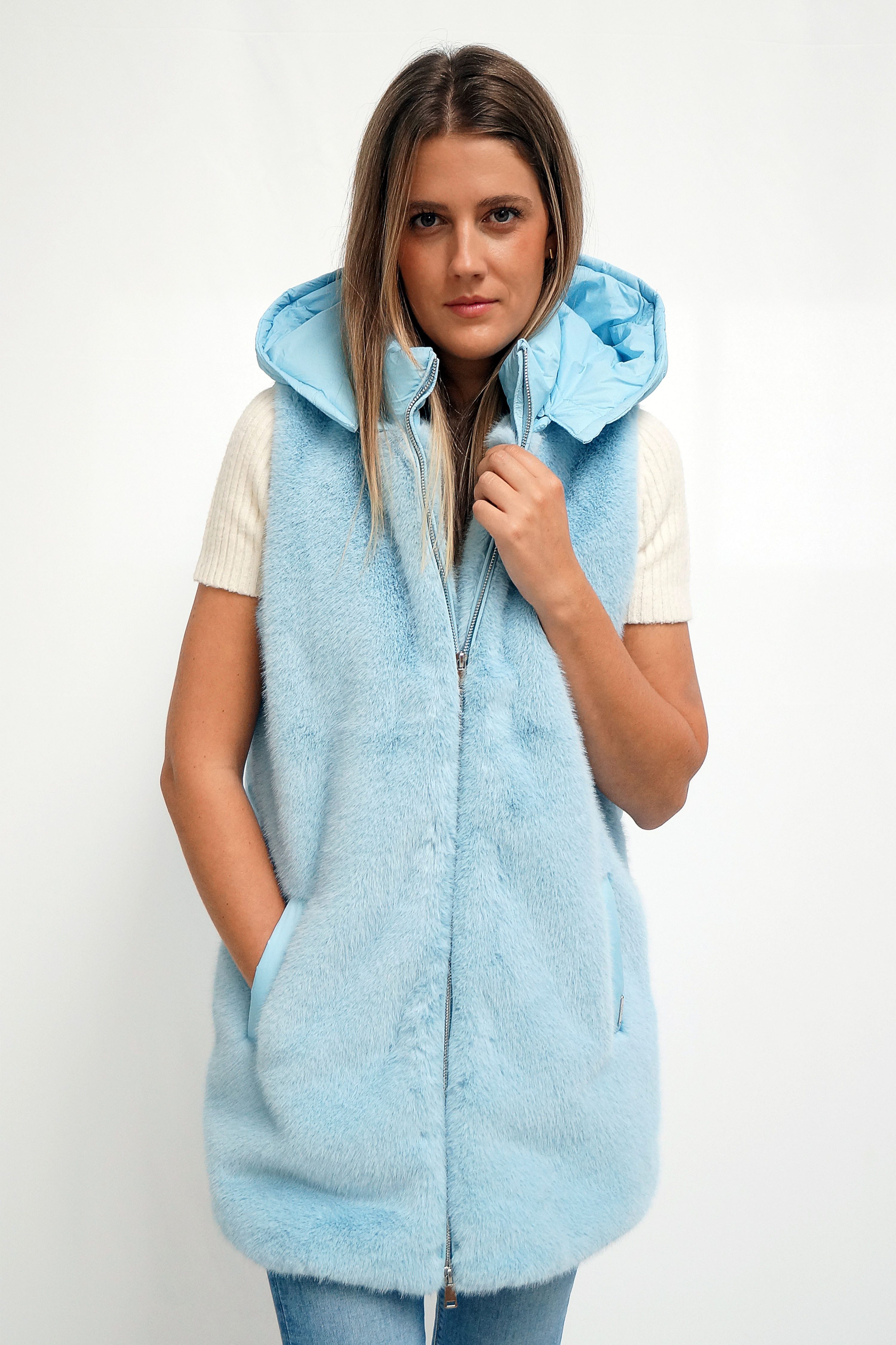 FUNK since 1776 Fellimitatweste Weste aus günstig online kaufen