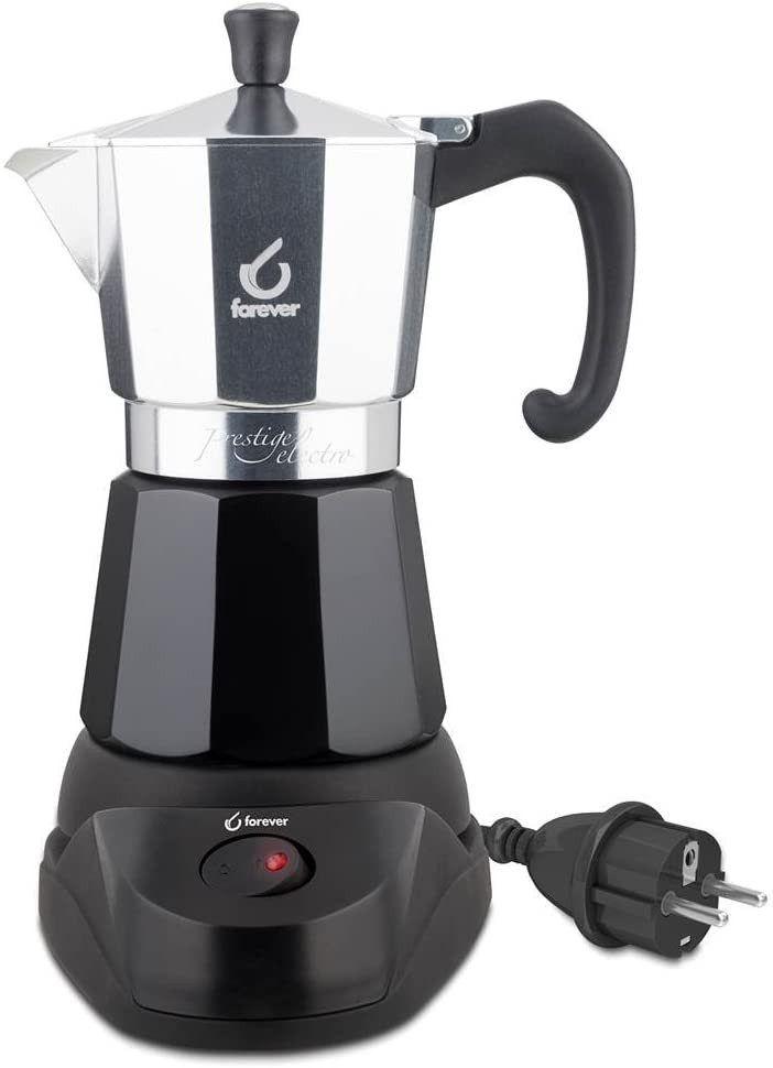 Forever Ersatzscherkopf Forever Miss Moka Prestige Elektrischer Espressokocher Aluminium