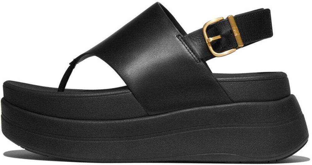 Fitflop F-Mode Stack Leather Back-Strap Toe-Post Sandals Sandale