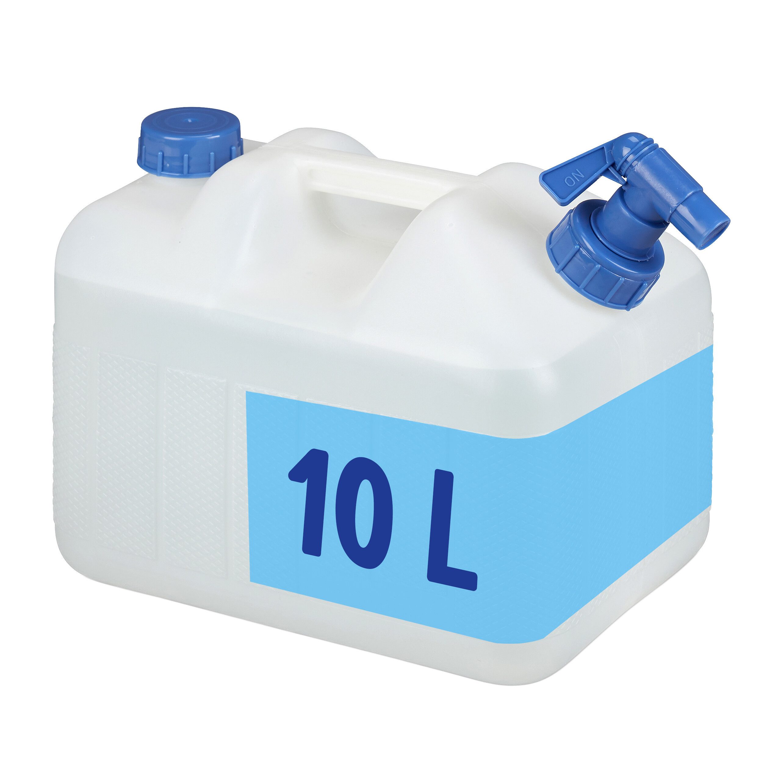 relaxdays Wassertank Wasserkanister mit Hahn (1 St), 10 Liter