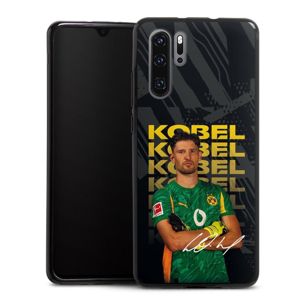 DeinDesign Handyhülle Borussia Dortmund Gregor Kobel BVB Gregor Kobel 25/26, Huawei P30 Pro New Edition Silikon Hülle Bumper Case Handy Schutzhülle