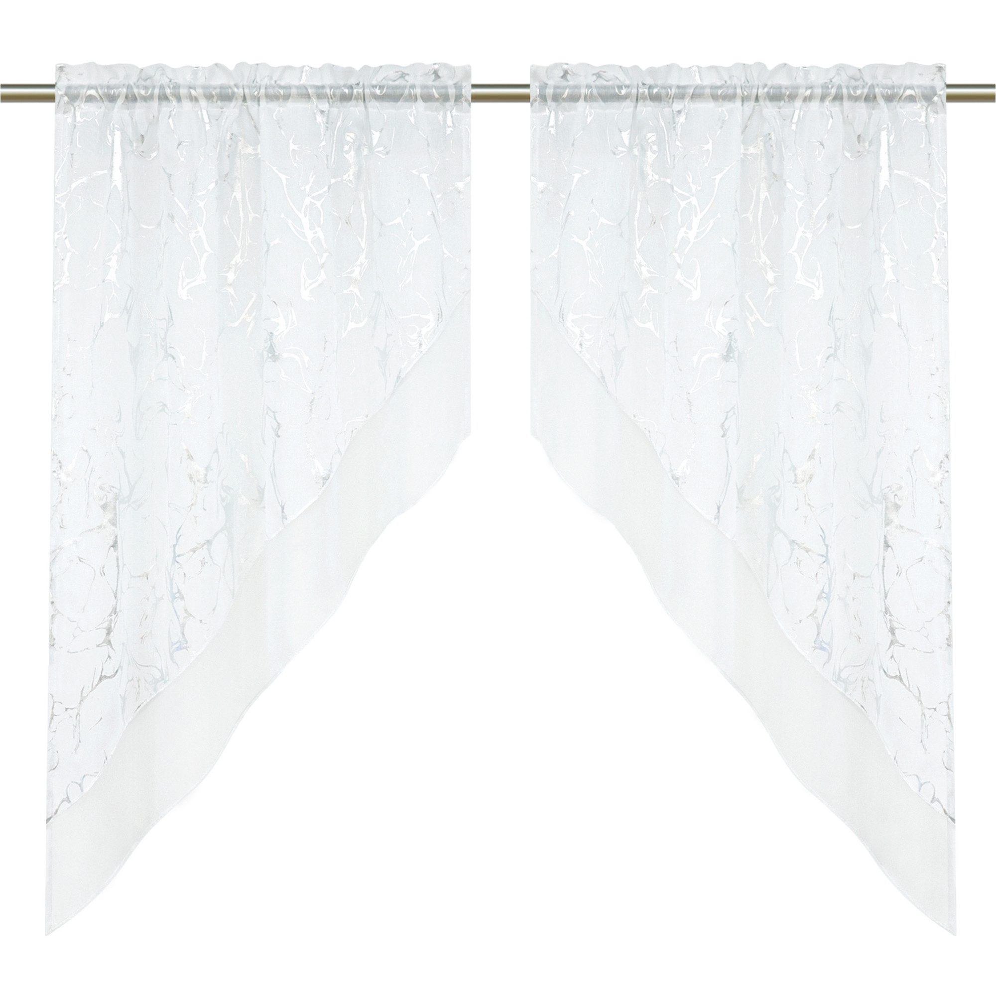 Joyswahl Scheibengardine Alice (2 St), Stangendurchzug, transparent, zweila günstig online kaufen