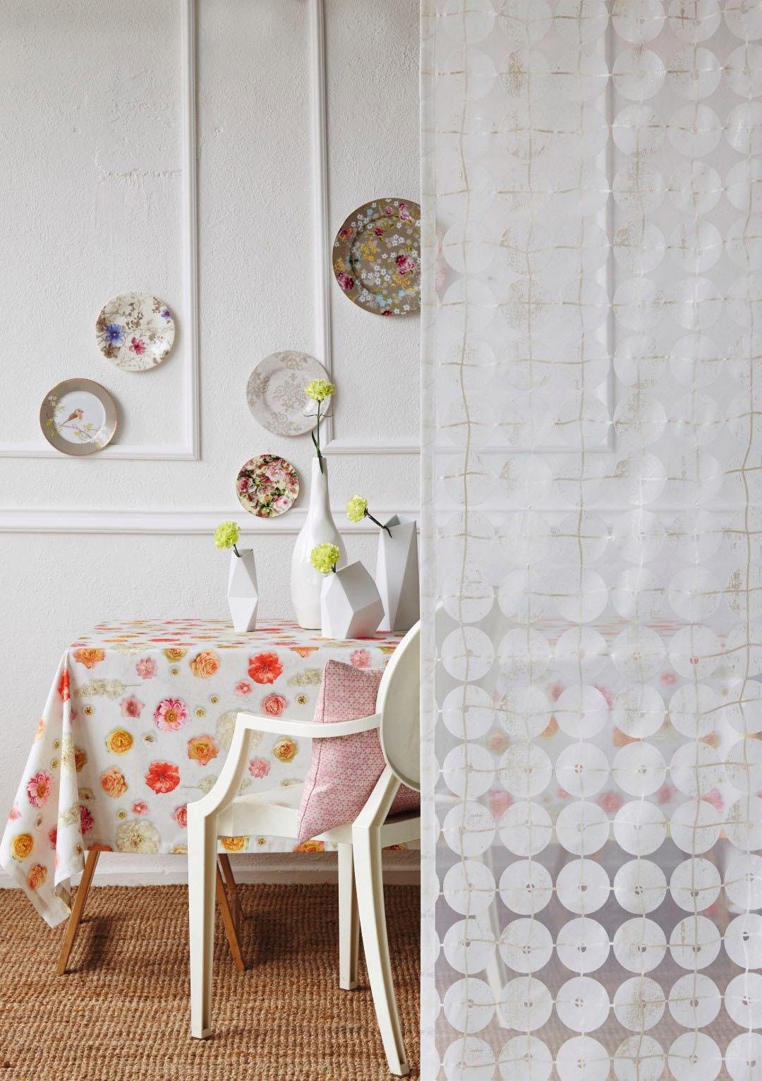 APELT Vorhang Samba (1 St), Ösen, transparent, Ausbrenner, HxB: 245x122