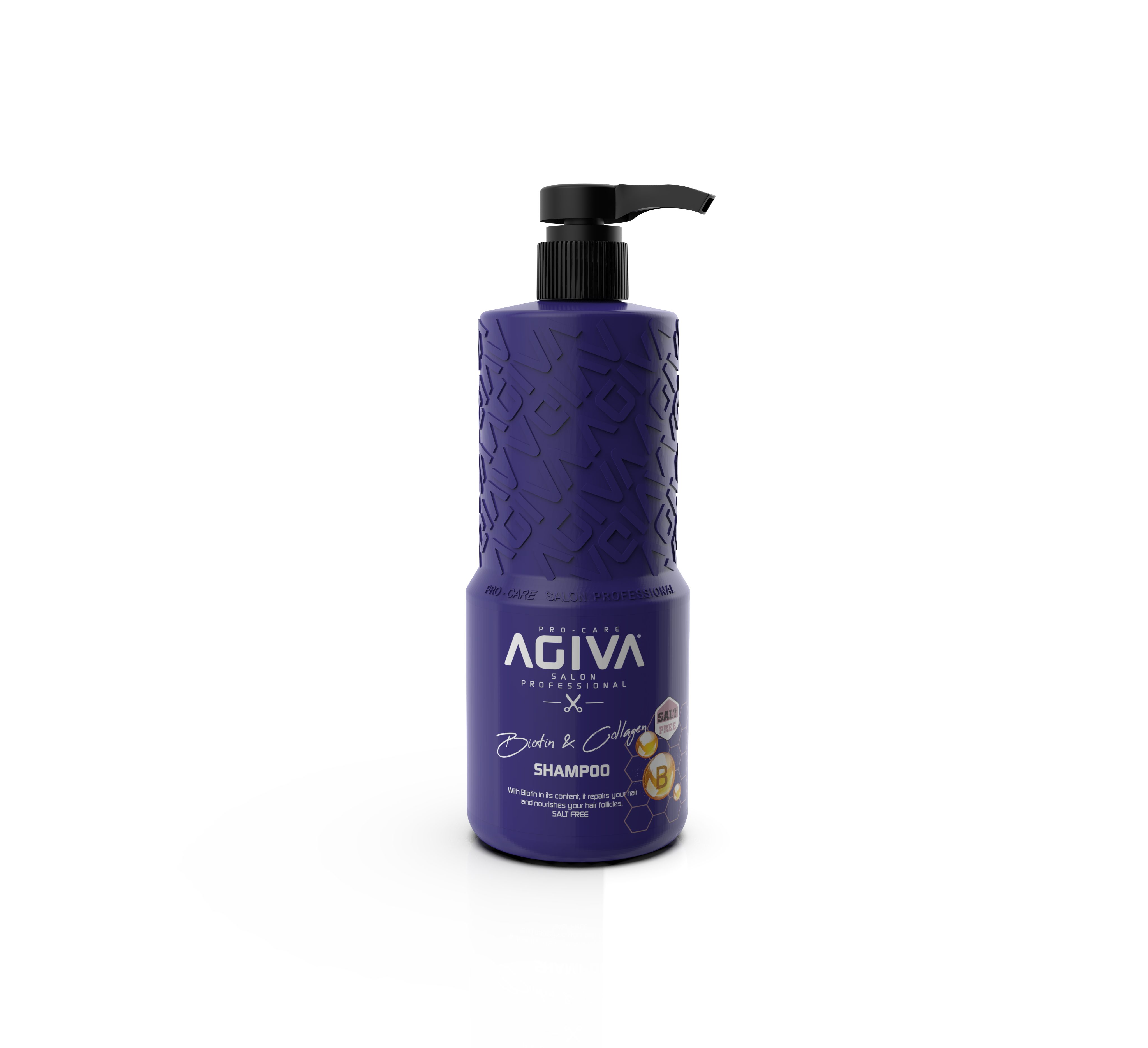 Haarshampoo AGIVA Biotin & Collagen Shampoo Intensivreinigung Salzfrei 800ml