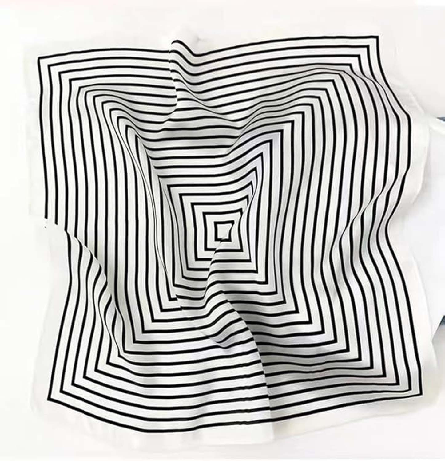 Zaewry Seidentuch Stirnband Quadratischer Haar-Bandanas-Schal für Damen – Bild 3 von 5