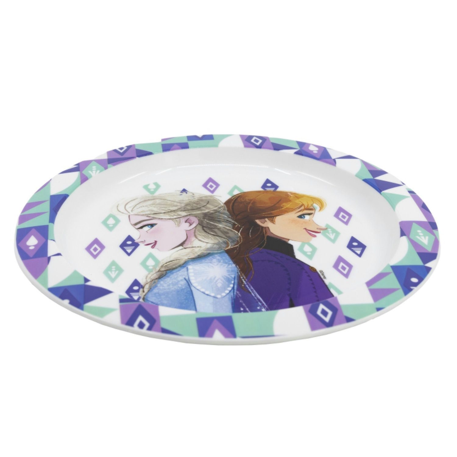 Disney Kindergeschirr-Set Disney Die Eiskönigin Elsa Kinder Geschirr-Set 3 teilig (3-tlg), 1 Personen, BPA-Frei, Becher Teller Schüssel