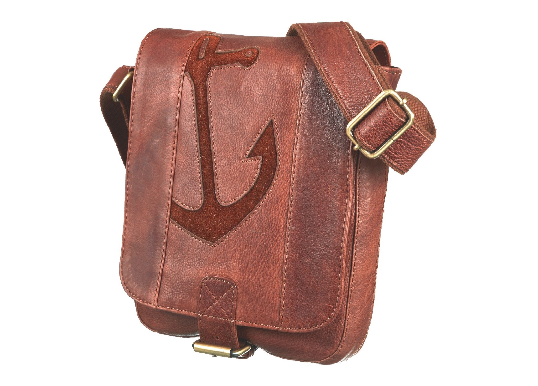 Bull & Hunt Messenger Bag speed antigo cognac