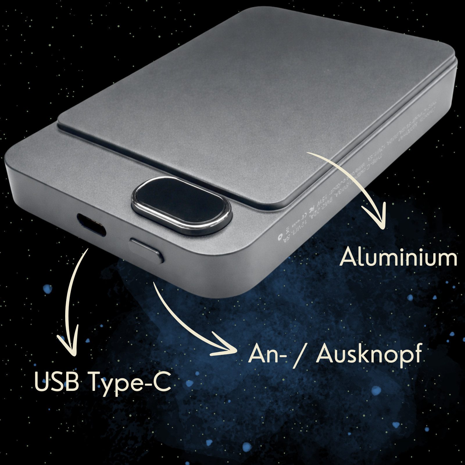 S&T Design Magnetisch Powerbank Magsafe kompatibel Kabellos Display Powerbank Magnetische Powerbank 20W 10000 mAh (5 V), PB Externer Akku Wireless LED Statusanzeige Schnellladefunktion