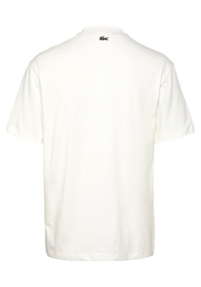 Lacoste T-Shirt T-SHIRT mit Rundhalsausschnitt, Single Jersey aus reiner  Baumwolle