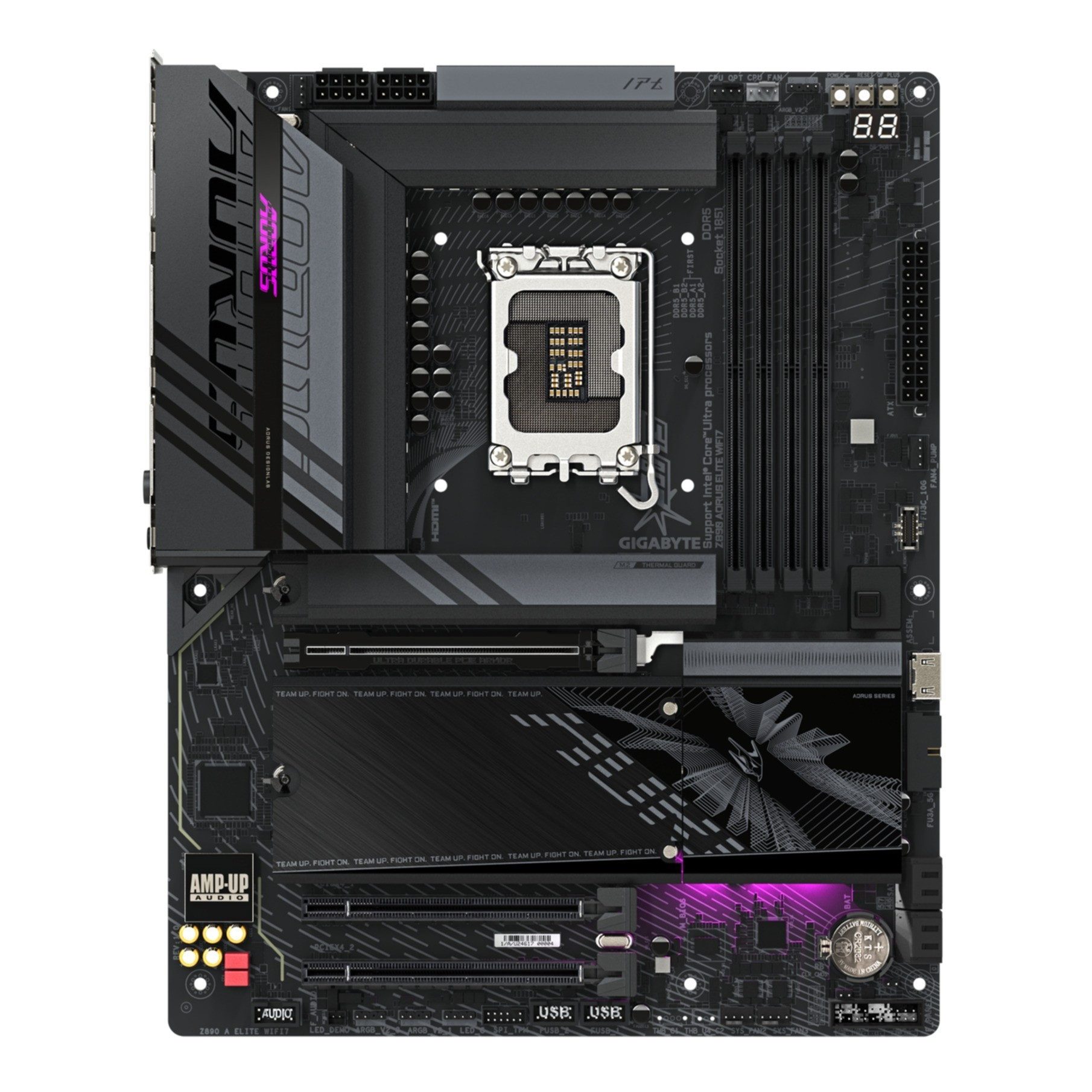 Gigabyte Z890 AORUS ELITE WIFI7 Mainboard - Unterstützt Intel Core Ultra Mainboard