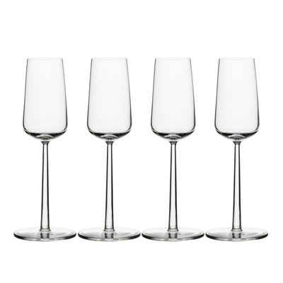 IITTALA Champagnerglas Essence, Glas, 4er Set