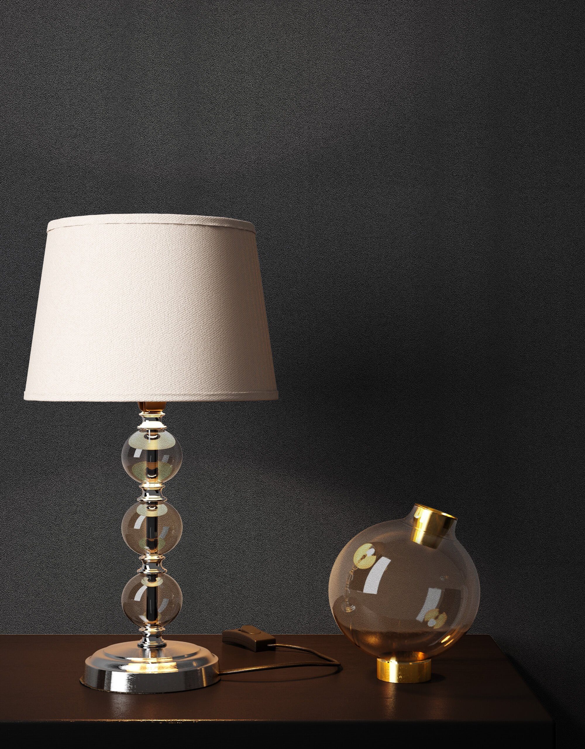 Newroom Vliestapete, Schwarz Tapete Modern Unifarbe günstig online kaufen