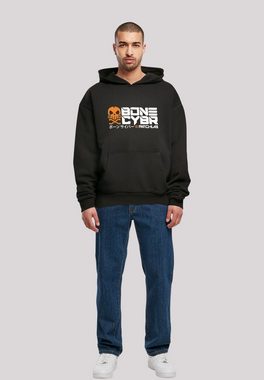 F4NT4STIC Kapuzenpullover MUSTERBRAND BONE CYBER Orange Techronin Print