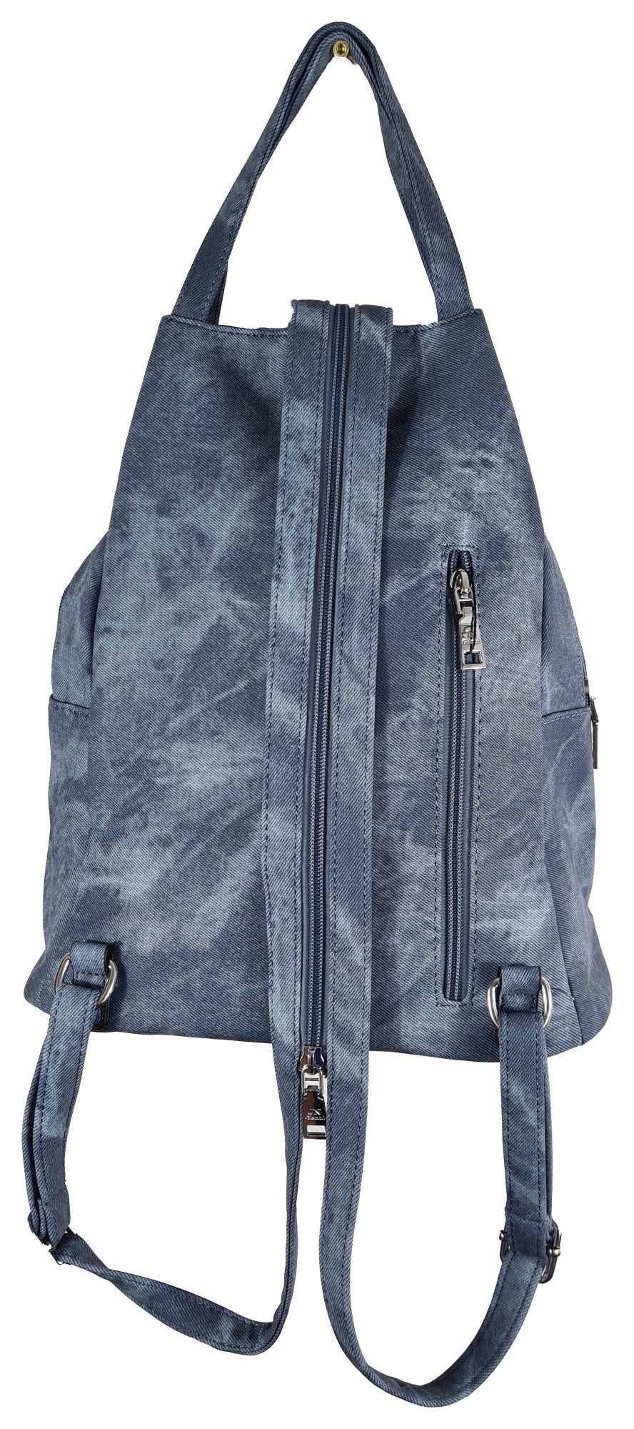 Einkaufszauber Schultertasche Slingbag Crossbody Rucksack Handtaschen-Kombination Jeans, Verwandelbar Slingbag, Crossoverbag, Rucksack