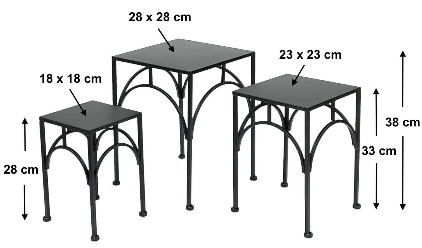 Thumbnail - DanDiBo Blumenhocker Metall Blumenhocker 96449 3er Set Pflanzenständer