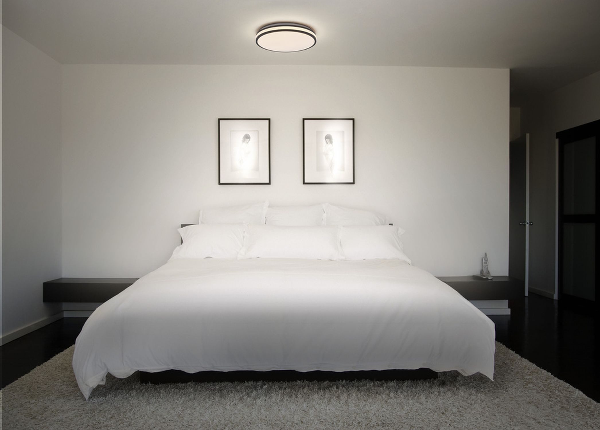 Licht-Erlebnisse Deckenleuchte ZARESIN, LED fest integriert, Warmweiß, LED rund D: 29.5 cm 3000 K 1000 lm Modern