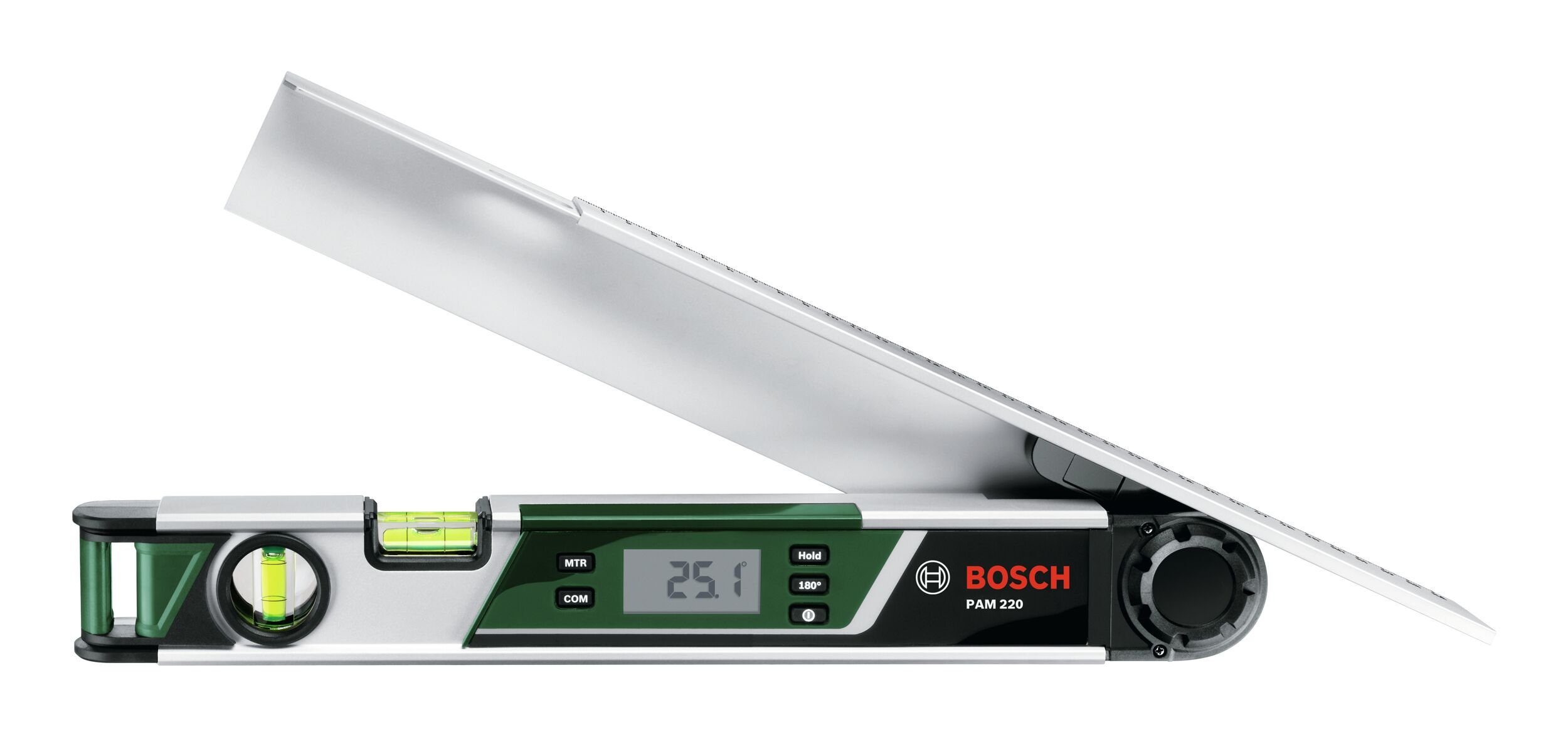 Bosch Home & Garden Nivelliergerät PAM 220, Winkelmesser mit Schutztasche