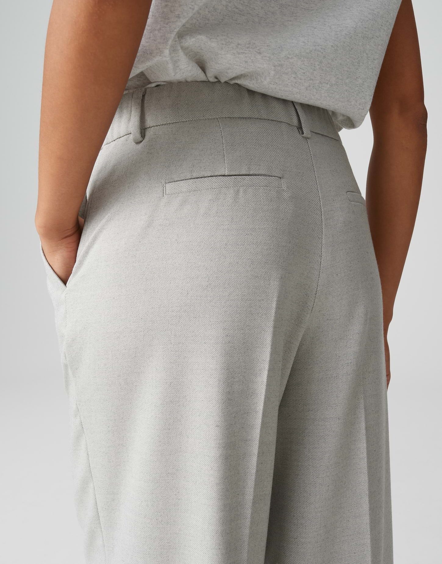 OPUS PANTS Stoffhose MOIRA SOUL Wide Leg Pants mit Komfortbund