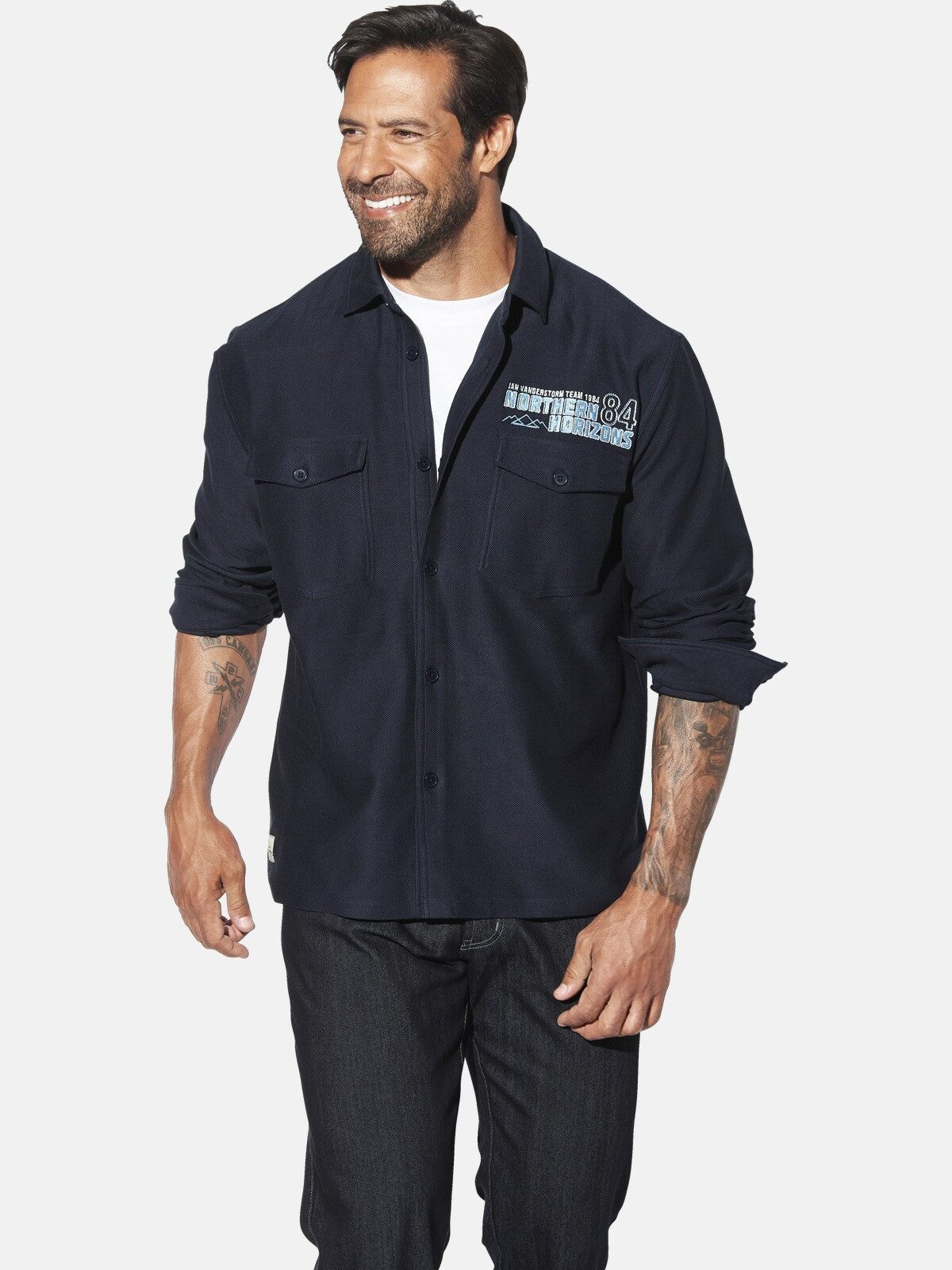 Jan Vanderstorm Outdoorhemd KNUTGARD mit großen Brusttaschen günstig online kaufen