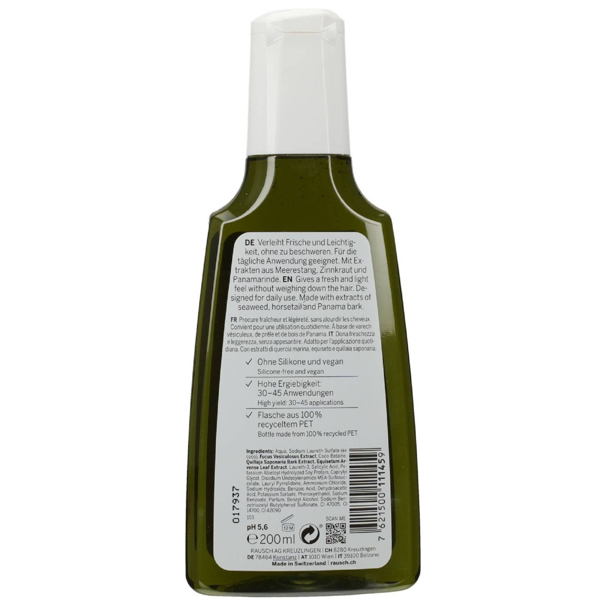 Rausch Haarshampoo Anti-Fett-Shampoo mit Meerestang 200ml PZN 18742446