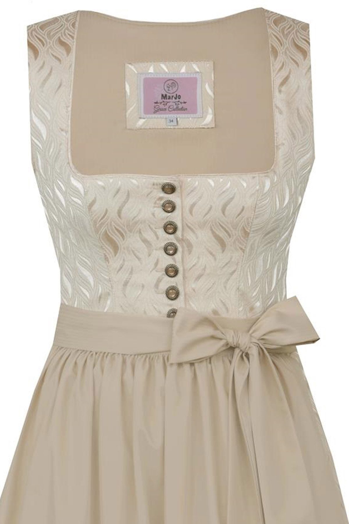 MarJo Dirndl 'Griesstätt' 917770, 70 cm - Taupe günstig online kaufen