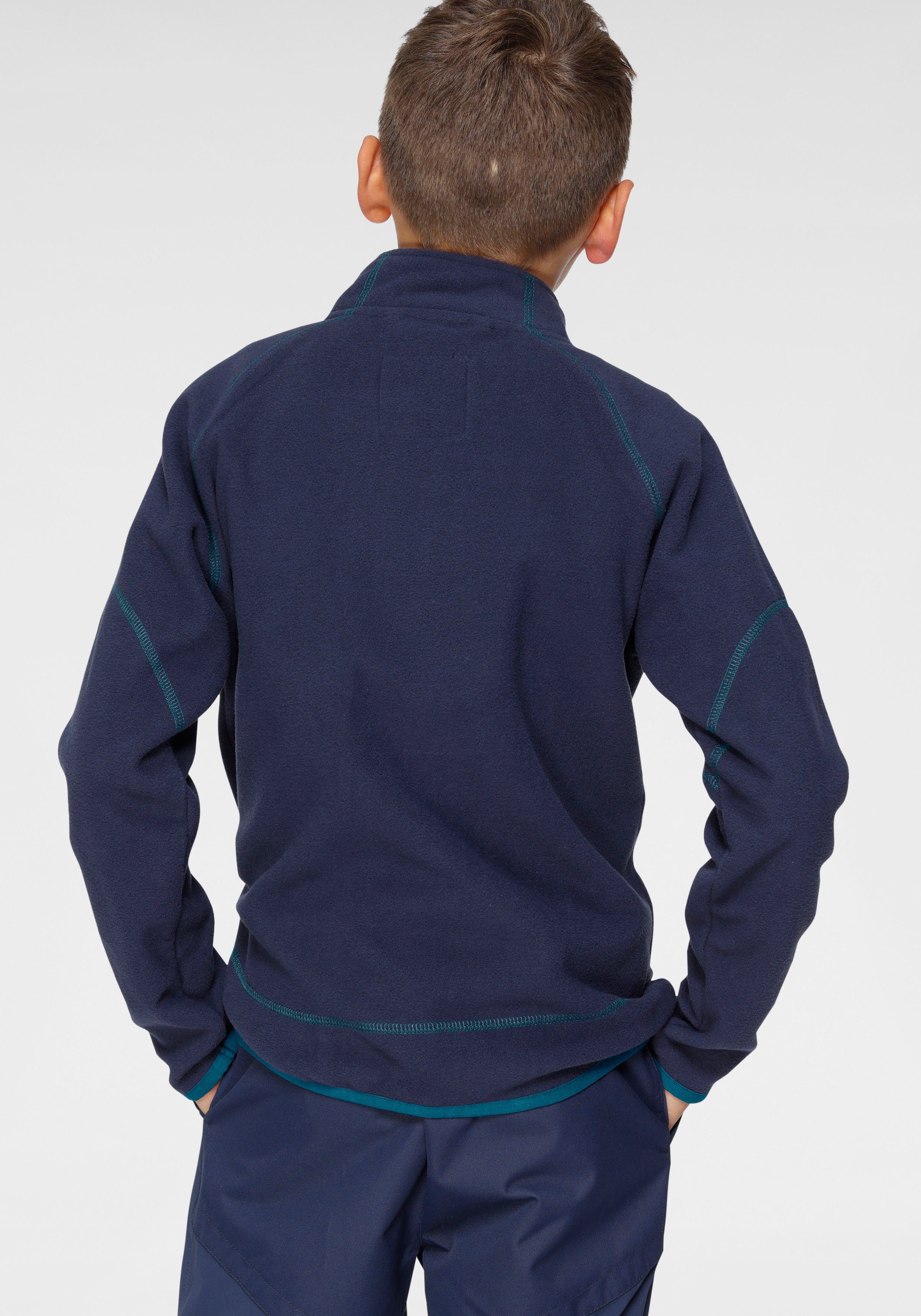 Scout Fleecejacke COZY aus leichtem, wärmendem marine Microfleece