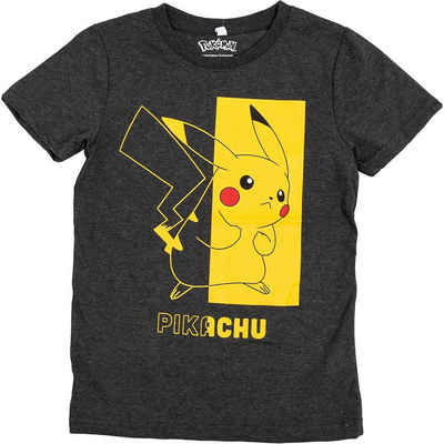 POKÉMON T-Shirt »T-Shirt Pikachu gelb/schwarz 154cm«