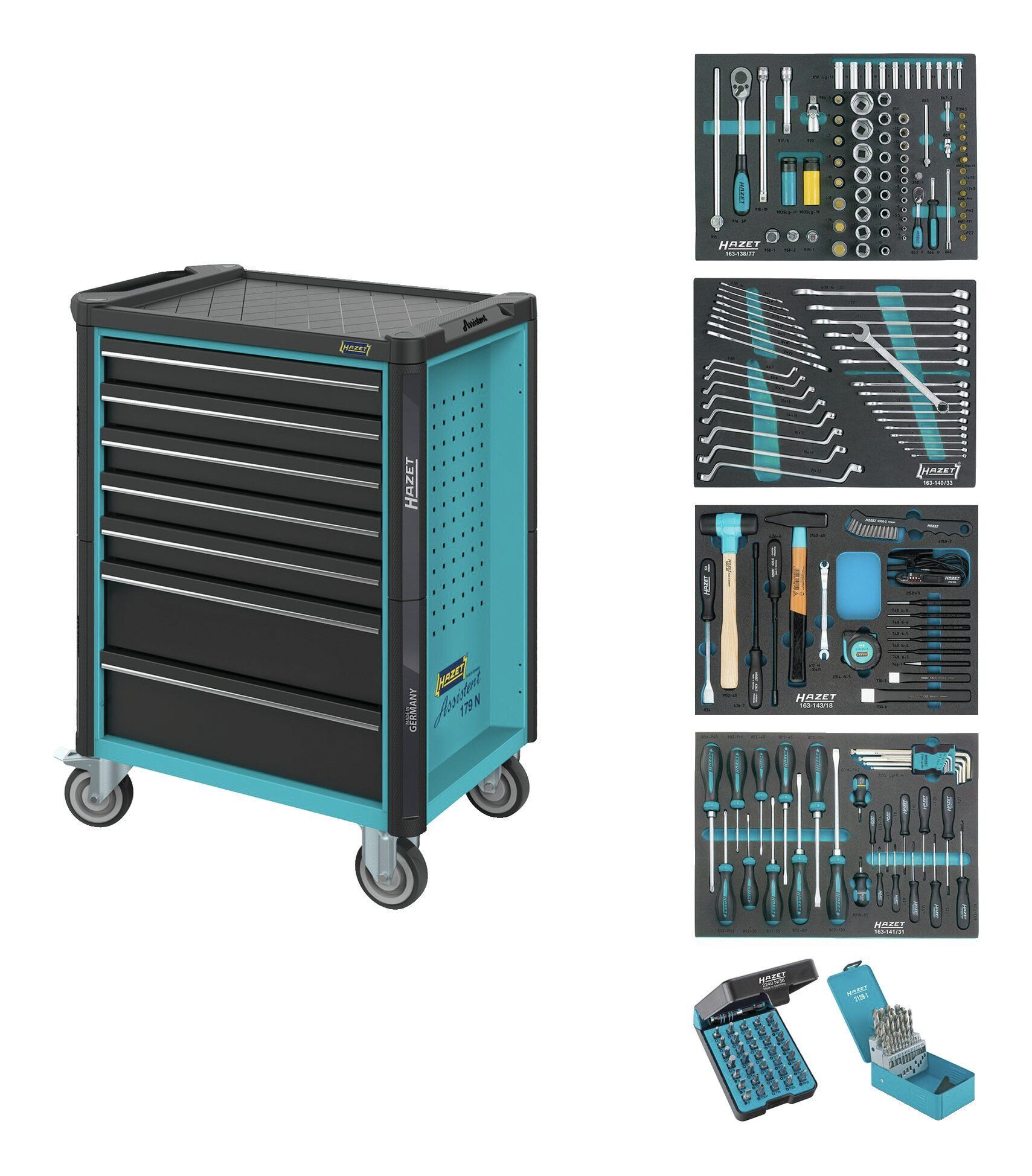 HAZET 220-teilig Werkstattwagen, 179N-7/220
