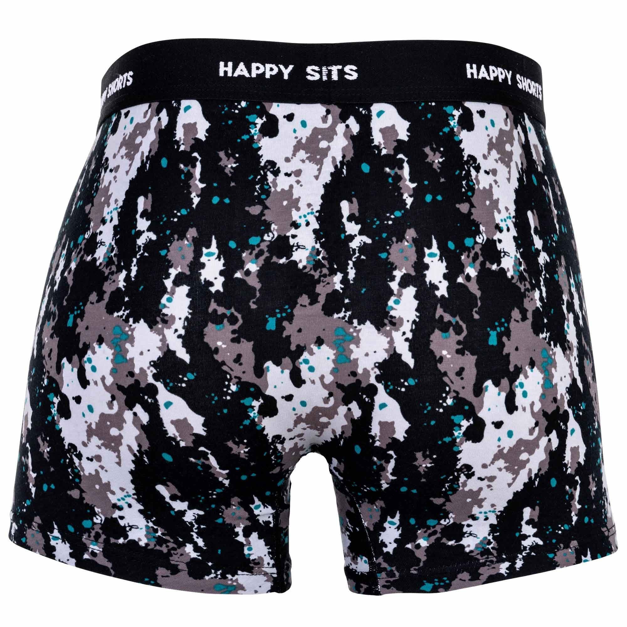 HAPPY SHORTS Boxer Herren Boxershort 3er Pack Baumwolle (Packung, 3er Pack)